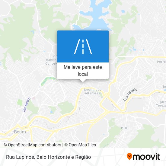 Rua Lupinos mapa