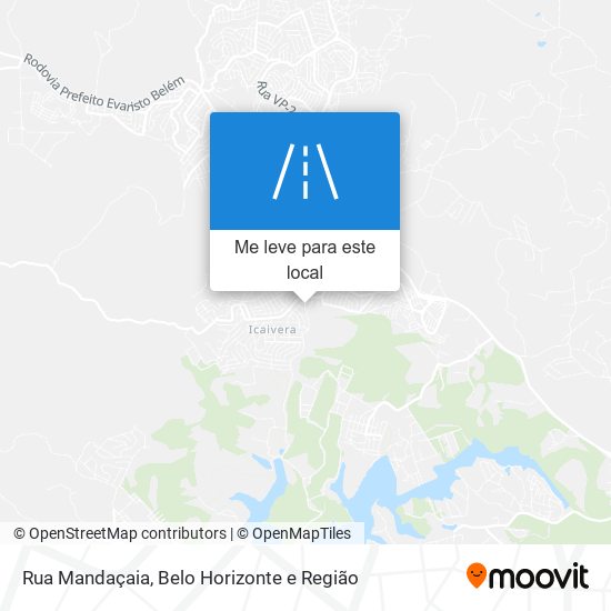 Rua Mandaçaia mapa