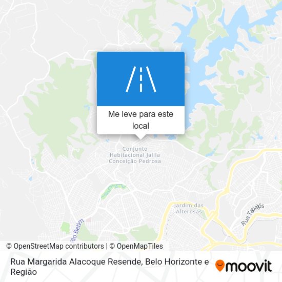 Rua Margarida Alacoque Resende mapa