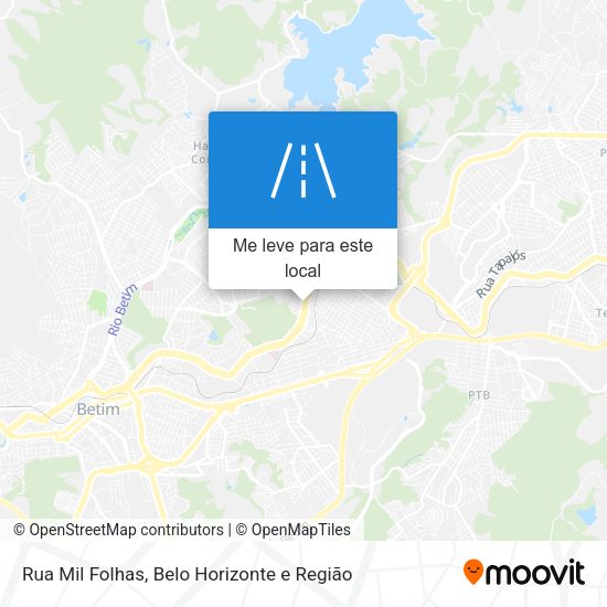Rua Mil Folhas mapa