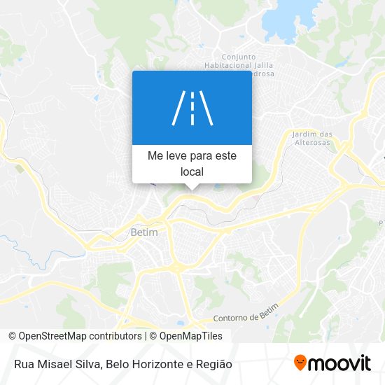 Rua Misael Silva mapa
