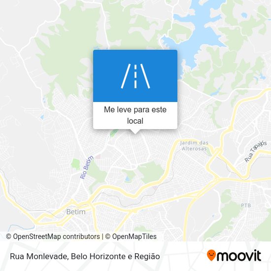 Rua Monlevade mapa