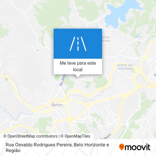 Rua Osvaldo Rodrigues Pereira mapa