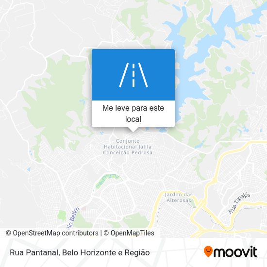 Rua Pantanal mapa