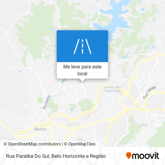 Rua Paraíba Do Sul mapa