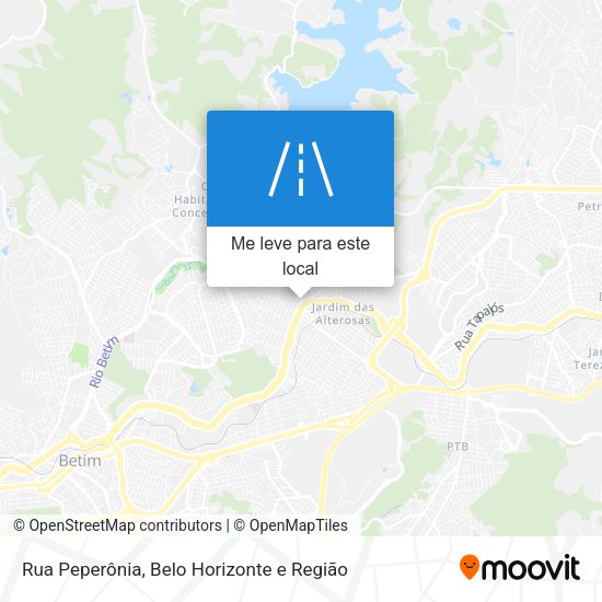 Rua Peperônia mapa