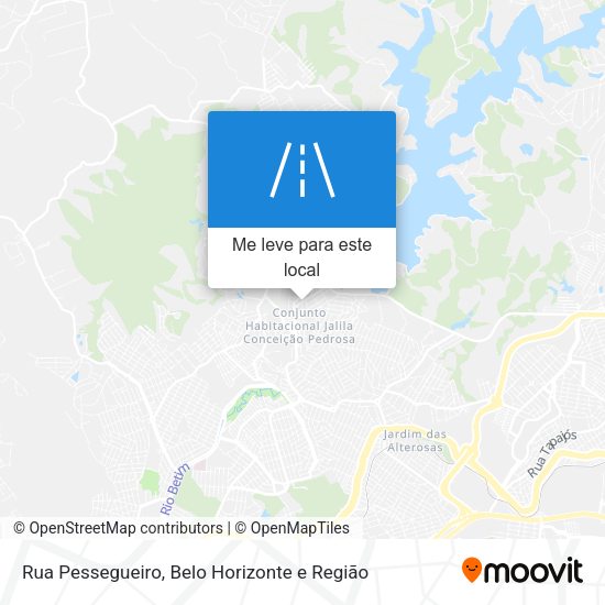 Rua Pessegueiro mapa