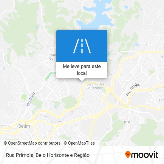 Rua Primola mapa
