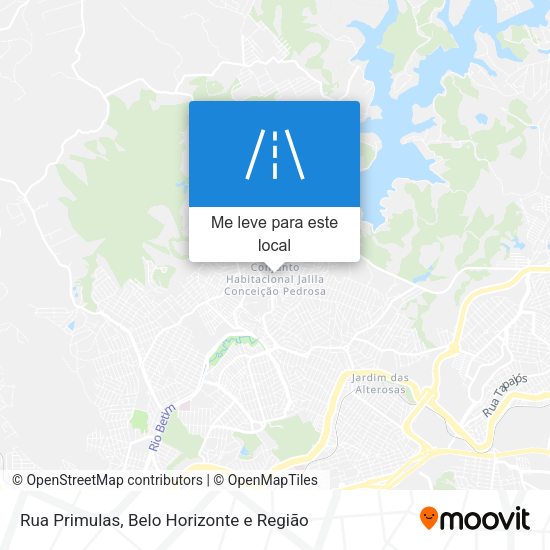 Rua Primulas mapa