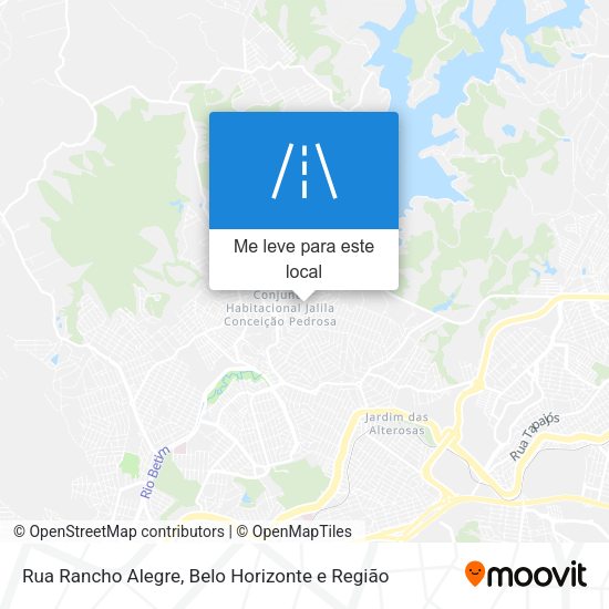 Rua Rancho Alegre mapa