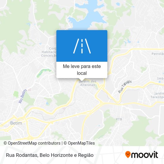 Rua Rodantas mapa