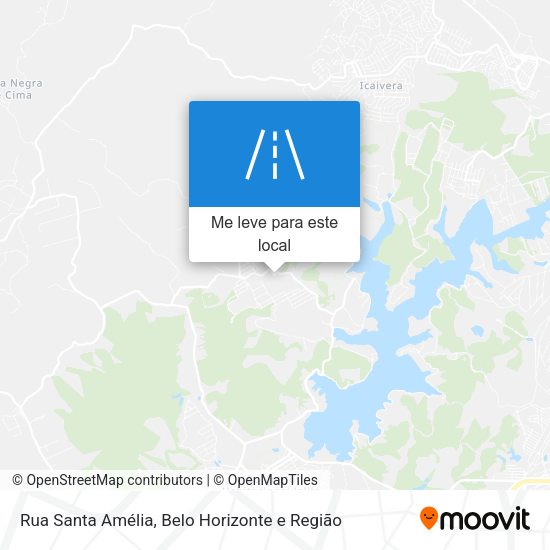 Rua Santa Amélia mapa