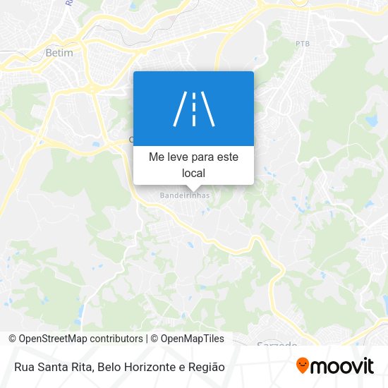 Rua Santa Rita mapa