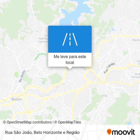Rua São João mapa