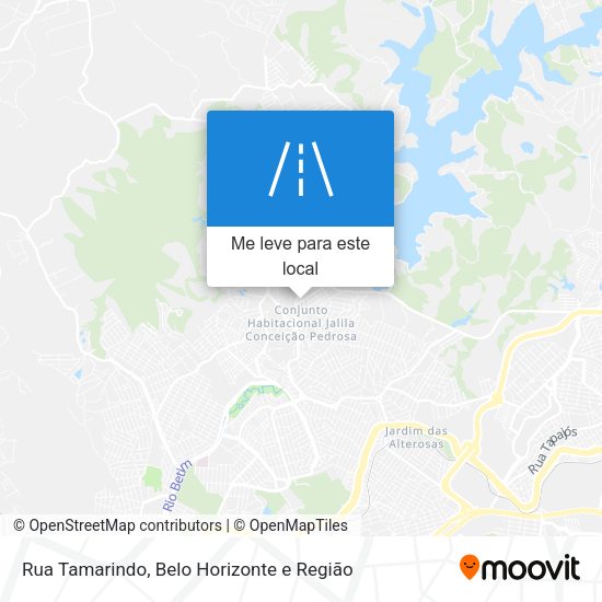 Rua Tamarindo mapa