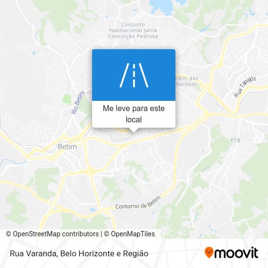Rua Varanda mapa
