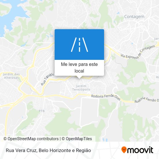 Rua Vera Cruz mapa