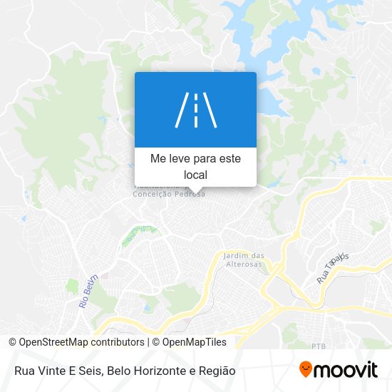 Rua Vinte E Seis mapa