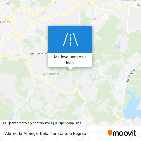 Alameda Aliança mapa