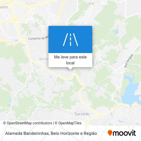 Alameda Bandeirinhas mapa