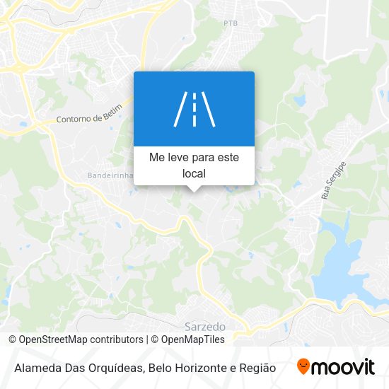 Alameda Das Orquídeas mapa