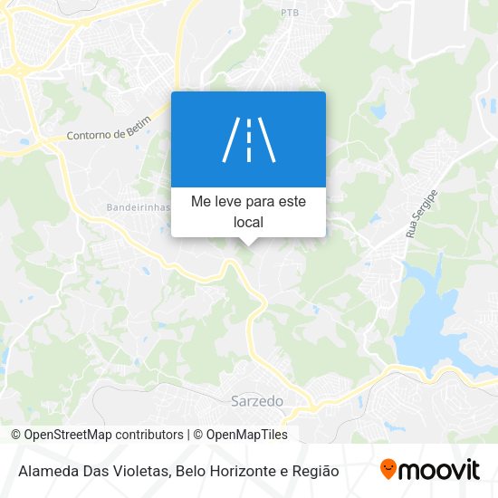 Alameda Das Violetas mapa