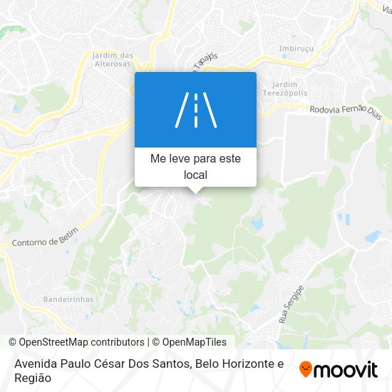 Avenida Paulo César Dos Santos mapa