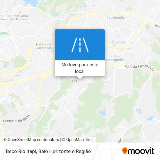 Beco Rio Itapi mapa