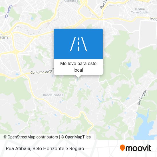 Rua Atibaia mapa