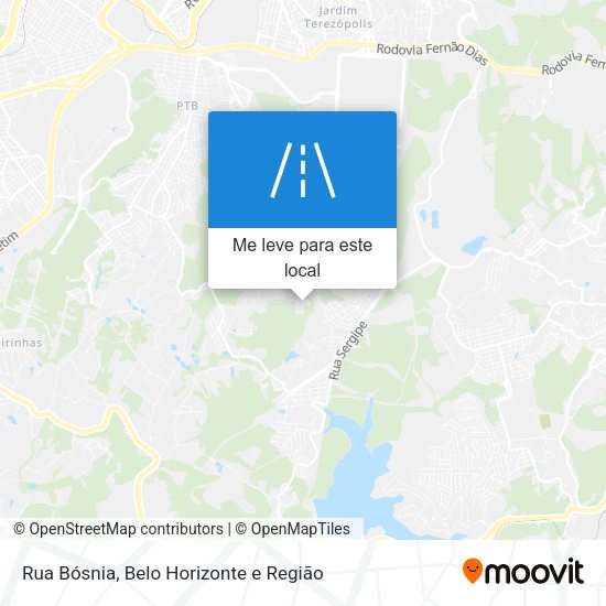 Rua Bósnia mapa
