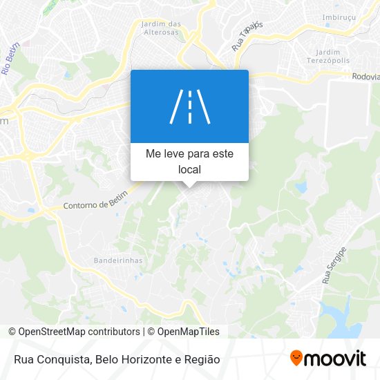 Rua Conquista mapa