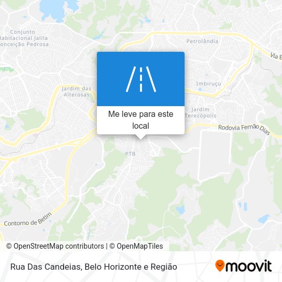 Rua Das Candeias mapa