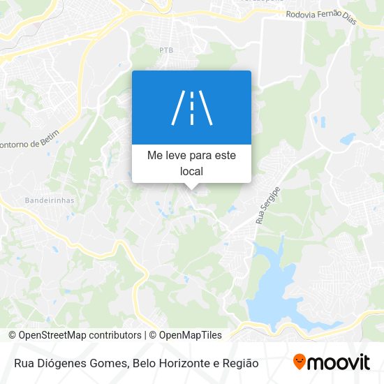 Rua Diógenes Gomes mapa