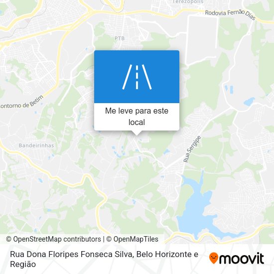Rua Dona Floripes Fonseca Silva mapa
