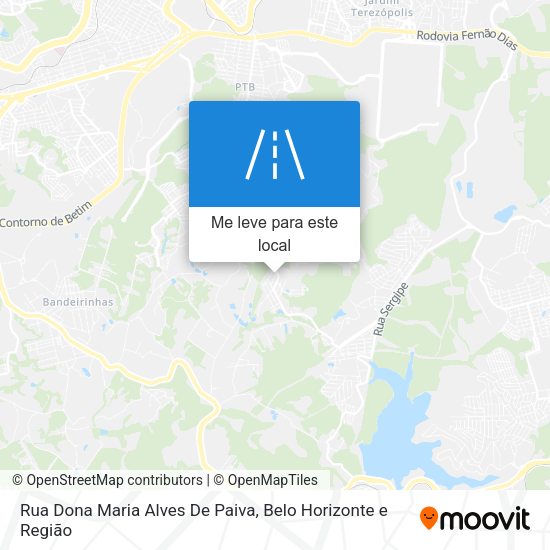Rua Dona Maria Alves De Paiva mapa