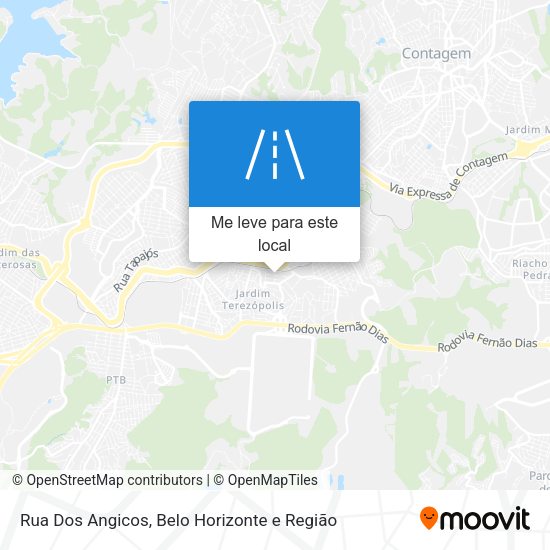 Rua Dos Angicos mapa
