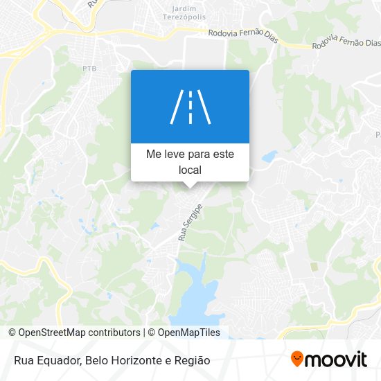 Rua Equador mapa
