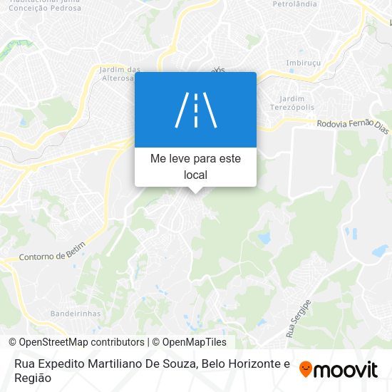 Rua Expedito Martiliano De Souza mapa