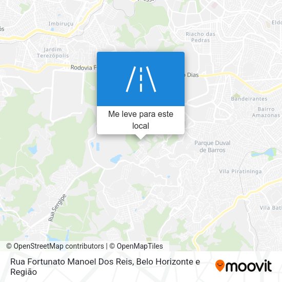 Rua Fortunato Manoel Dos Reis mapa
