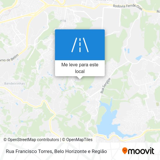 Rua Francisco Torres mapa