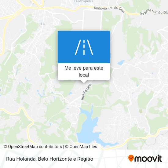 Rua Holanda mapa