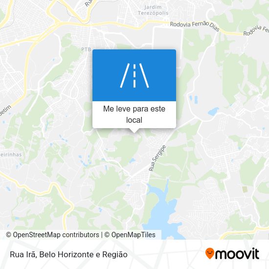 Rua Irã mapa