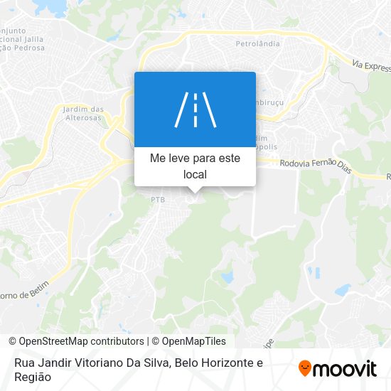 Rua Jandir Vitoriano Da Silva mapa