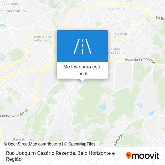 Rua Joaquim Cezário Rezende mapa