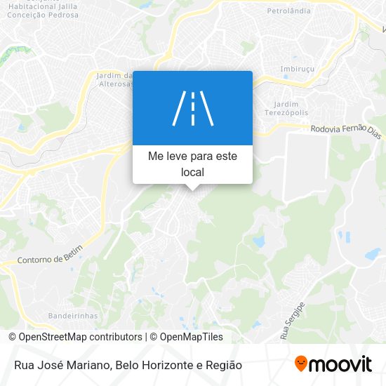 Rua José Mariano mapa