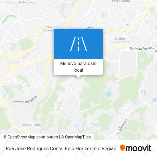 Rua José Rodrigues Costa mapa