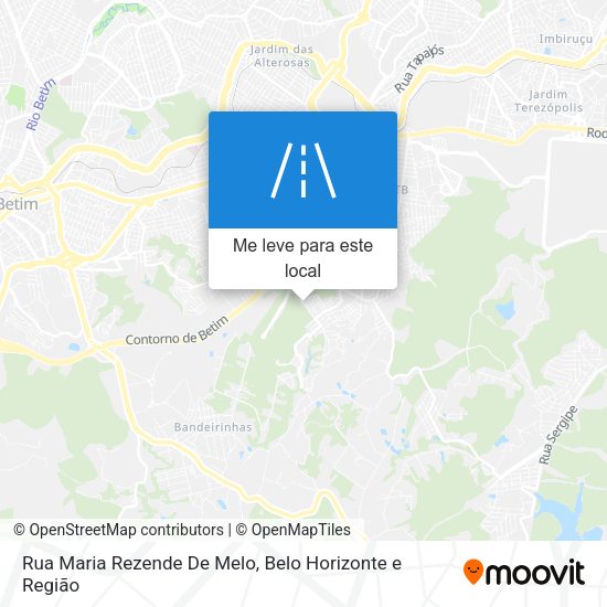 Rua Maria Rezende De Melo mapa