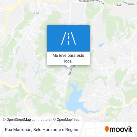Rua Marrocos mapa