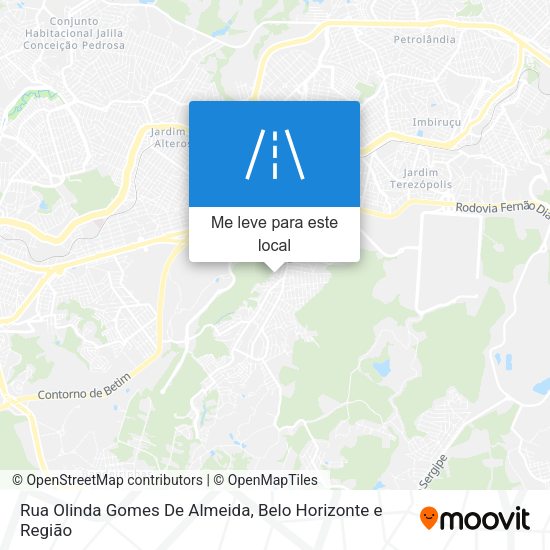 Rua Olinda Gomes De Almeida mapa