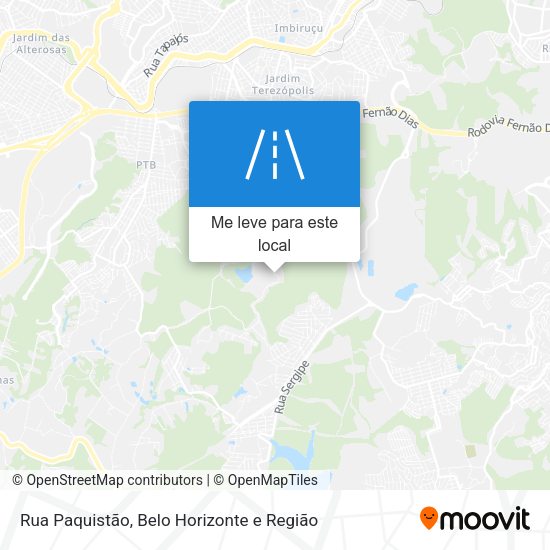 Rua Paquistão mapa